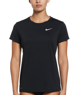 Nike Women Essential Short Sleeve Hydroguard  Short Sleeve Rash Guard  Nike