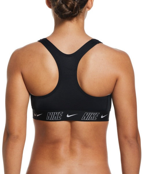 Nike Women Fusion Logo Tape Racerback Bikini Top  Bikini Top  Nike