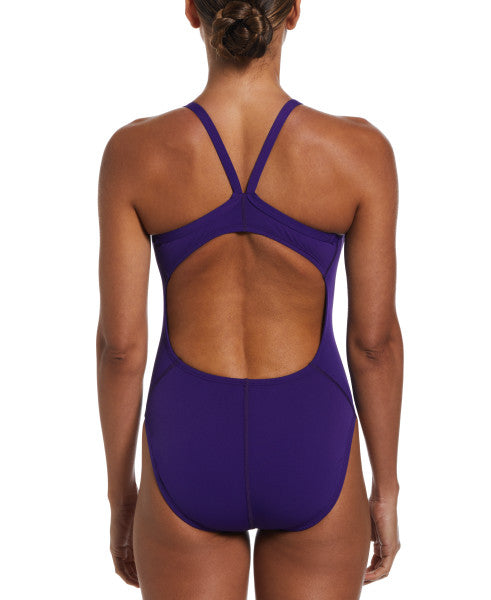 Nike Women's Hydrastrong Solid Racerback One Piece Swimsuit  One Piece Swimsuits  Nike