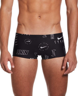 Nike Men's Hydrastrong Multi Print Square Leg Swimsuit  Team Print  Nike