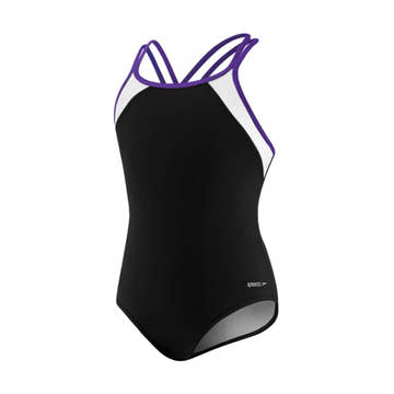 Speedo Girls Splice One Piece Swimsuit  Girls Swimwear  Speedo
