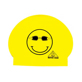 Water Gear Swim Cap Happy Face  Swim Caps  Water Gear