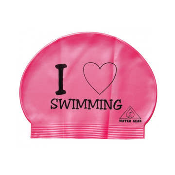 Water Gear Swim Cap Love Swimming  Swim Caps  Water Gear