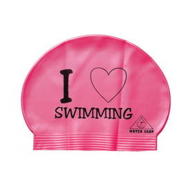 Water Gear Swim Cap Love Swimming  Swim Caps  Water Gear