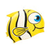 Yellow Fish Silicone Swim Cap
