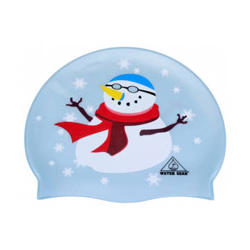 Water Gear Snowman Swim Cap  Swim Caps  Water Gear