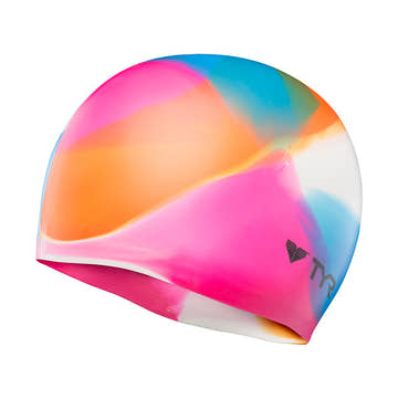 Tyr Kaleidoscope Silicone Swim Cap  Swim Caps  Tyr