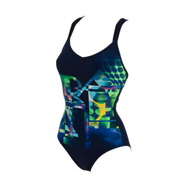 Arena AQUAFIT Blur Fit-Back Female  Women's Aquatic Fitness Swimsuits  Arena
