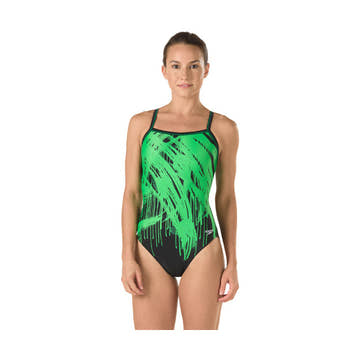 Speedo Powerflex Swimsuit DRIP SPLASH  Competition Swimsuits  Speedo