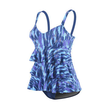 Dolfin Fitness Swimsuit AVANTI Ruffle Tier  Women's Aquatic Fitness Swimsuits  Dolfin