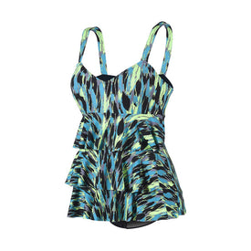 Dolfin Fitness Swimsuit AVANTI Ruffle Tier  Women's Aquatic Fitness Swimsuits  Dolfin