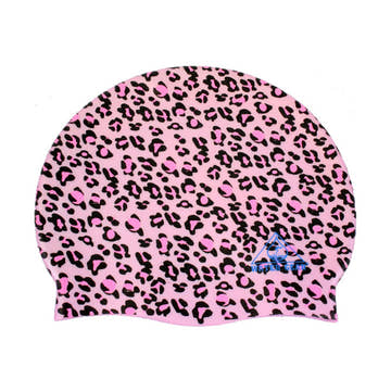 Water Gear Swim Cap PINK CHEETAH  Swim Caps  Water Gear
