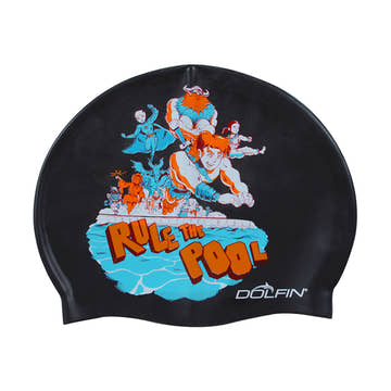 Dolfin Swim Cap RULE THE POOL  Swim Caps  Dolfin