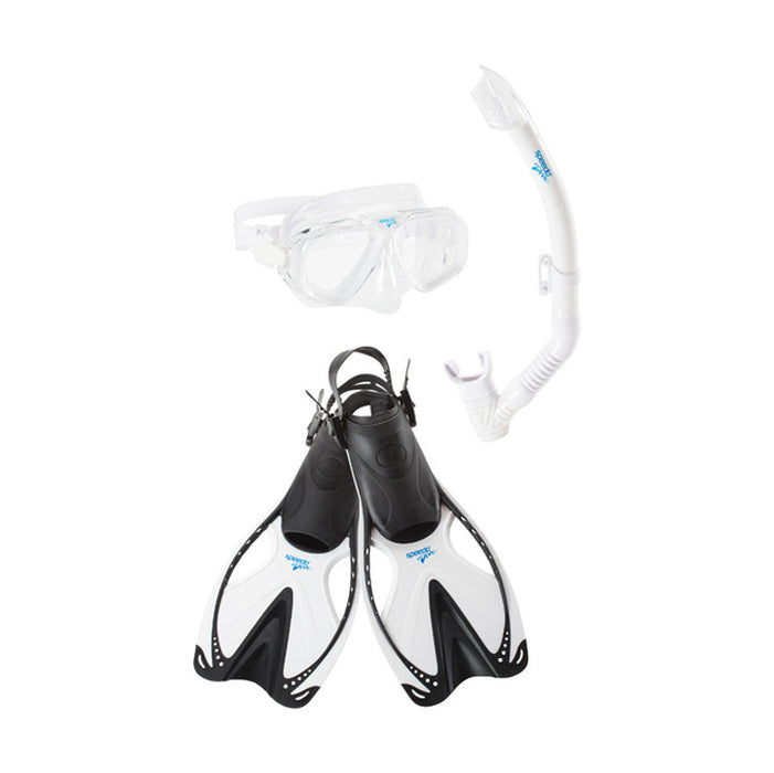 Speedo Adventure Snorkel Mask Fin Combo Set