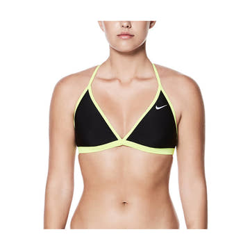 Nike Solid Performance Adjustable T-Back Top Female  Bikini Top  Nike