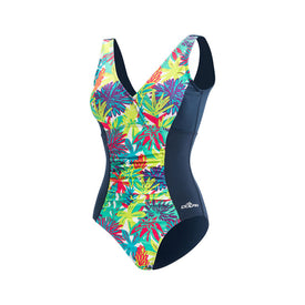 Dolfin Fitness Swimsuit BOTANICA V-Neck  Women's Aquatic Fitness Swimsuits  Dolfin