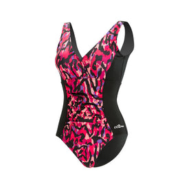 Dolfin Fitness Swimsuit IKAT V-Neck  Women's Aquatic Fitness Swimsuits  Dolfin