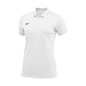 Nike Women's Short Sleeve Team Polo  Collared Polo Swim Shirts  Nike