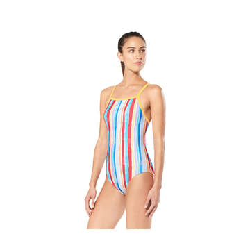 Speedo Swimsuit Rainbow Brights Propel Back  Competition Swimsuits  Speedo