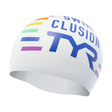 TYR Swim Clusion Silicone Swim Cap  Swim Caps  Tyr