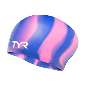 TYR Long Hair Silicone Swim Cap  Silicone Swim Caps  Tyr