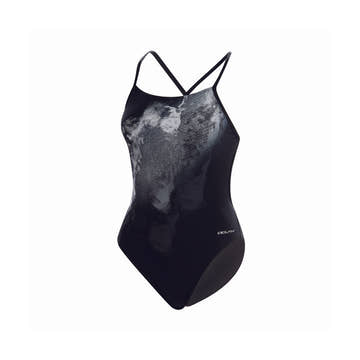 Dolfin Graphlite One Piece Swimsuit Thunder Cross Back  Competition Swimsuits  Dolfin