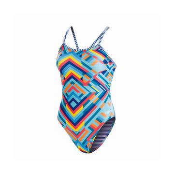 Dolfin Uglies Kaleidoscope String Back One Piece Suit  Dolfin Uglies Swimwear  Dolfin