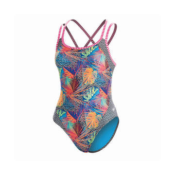 Dolfin Uglies Hyper Tropic Double Strap Open Keyhole Back  Dolfin Uglies Swimwear  Dolfin