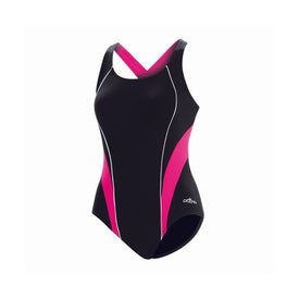 Dolfin Aquashape Swimsuit SPORTY CROSSOVER COLOR BLOCK  Women's Aquatic Fitness Swimsuits  Dolfin