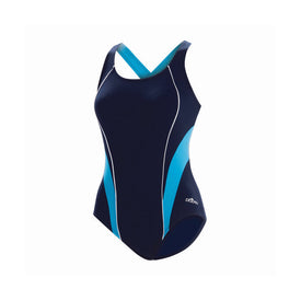 Dolfin Aquashape Swimsuit SPORTY CROSSOVER COLOR BLOCK  Women's Aquatic Fitness Swimsuits  Dolfin