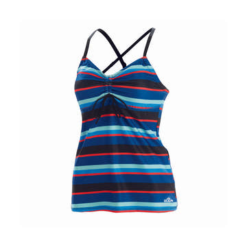 Dolfin Aquashape Blue Multi Stripe Tankini Top  Women's Tankini Top  Dolfin