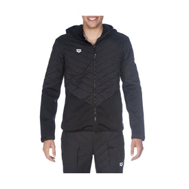 Arena Hooded Full Zip Half Quited Jacket  Warm Wear  Arena