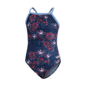 Dolfin Uglies Girl's Fireworks Keyhole 1-Piece Swimsuit  Dolfin Uglies Swimwear  Dolfin