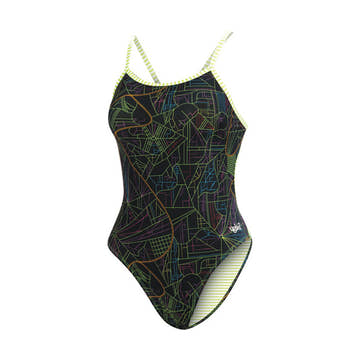Dolfin Uglies Roadmap String Back 1-Piece Swimsuit  Dolfin Uglies Swimwear  Dolfin