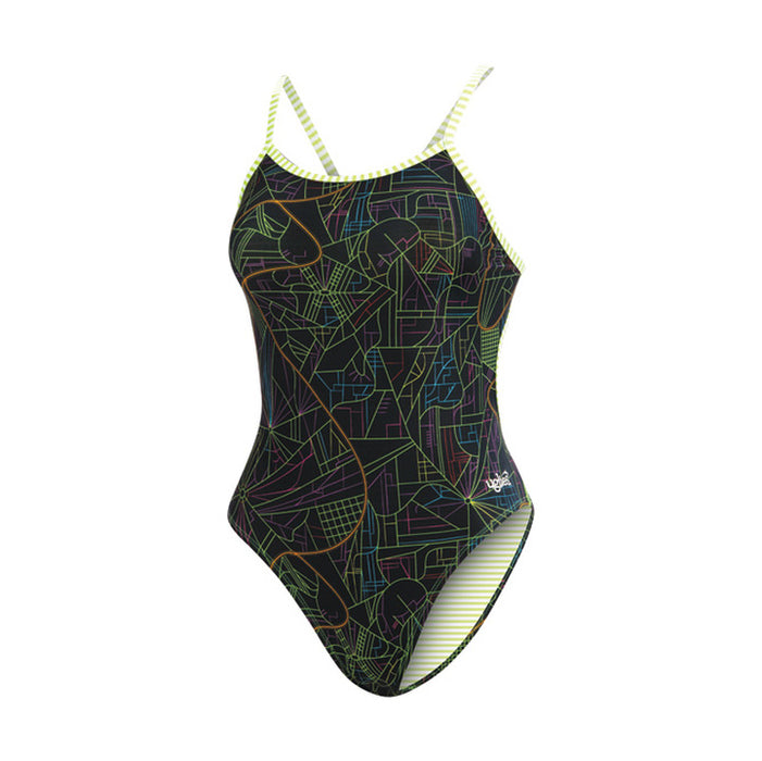 Dolfin Uglies Roadmap String Back 1-Piece Swimsuit