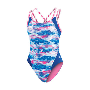 Dolfin Uglies Underwater Camo Double Strap Open Keyhole Back Swimsuit  Dolfin Uglies Swimwear  Dolfin