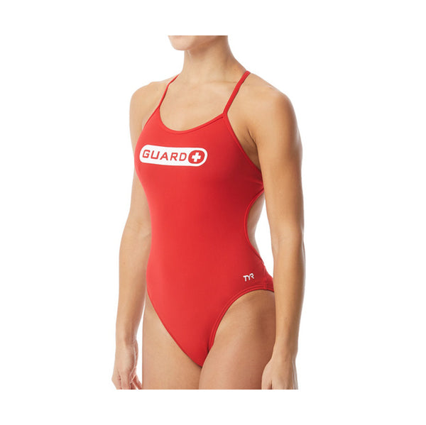 TYR Women's Lifeguard Crosscutfit Tieback Swimsuit | Swim2000.com