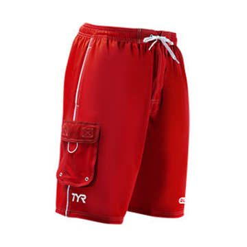 TYR Men's Guard Challenger Swim Short Trunk  Men's Lifeguard Shorts  Tyr