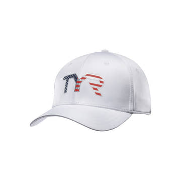 Tyr Usa Fitted Hat White  Visors  Tyr