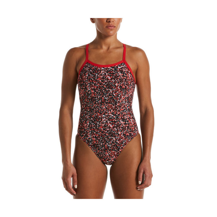 Nike One Piece Swimsuit Pixel Party Crossback