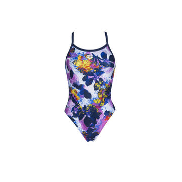 Arena Glow Flora Challenge Back One Piece Swimsuit  Competition Swimsuits  Arena