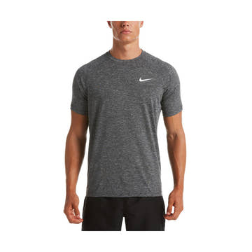 WWJ Nike Men's Heather Short Sleeve Hydroguard  Short Sleeve Rash Guard  Nike
