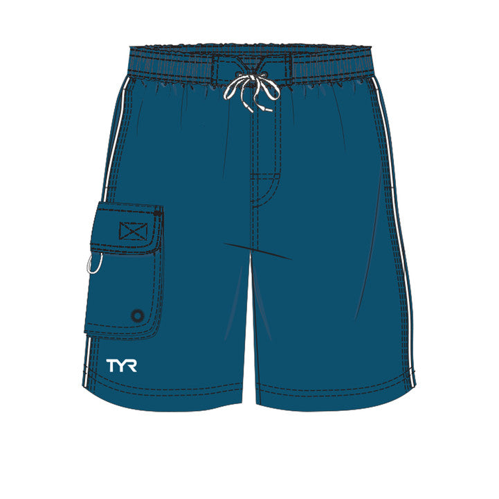 Tyr Men Challenger Trunk  Men's Aqua Fitness Trunks  Tyr