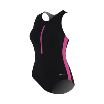 Dolfin Aquashape SOLID ZIP-FRONT  Women's Aquatic Fitness Swimsuits  Dolfin