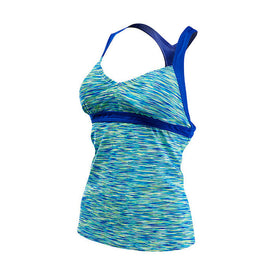 Tyr Sonoma Durafast Lite V-Neck Open Back Tankini Top Female  Women's Tankini Top  Tyr