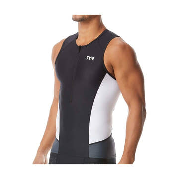 TYR Men's Triathalon Top Competitor Singlet  Men Triathlon Wetsuits  Tyr