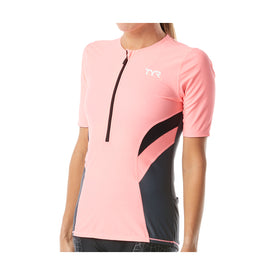 Tyr Women's Triathalon Competitor Short Sleeve Top  Wetsuits  Tyr