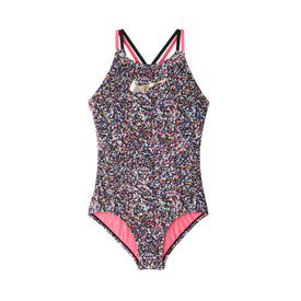 Nike Girl's One Piece Swimsuit Pixel Spiderback  Girls Swimwear  Nike