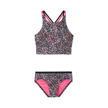 Nike Girl's Pixel Party Spiderback Bikini Set  Girls Swimwear  Nike