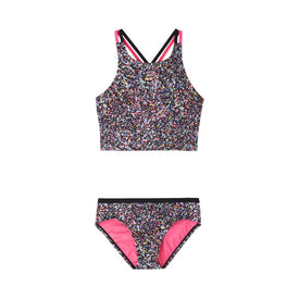 Nike Girl's Pixel Party Spiderback Bikini Set  Girls Swimwear  Nike